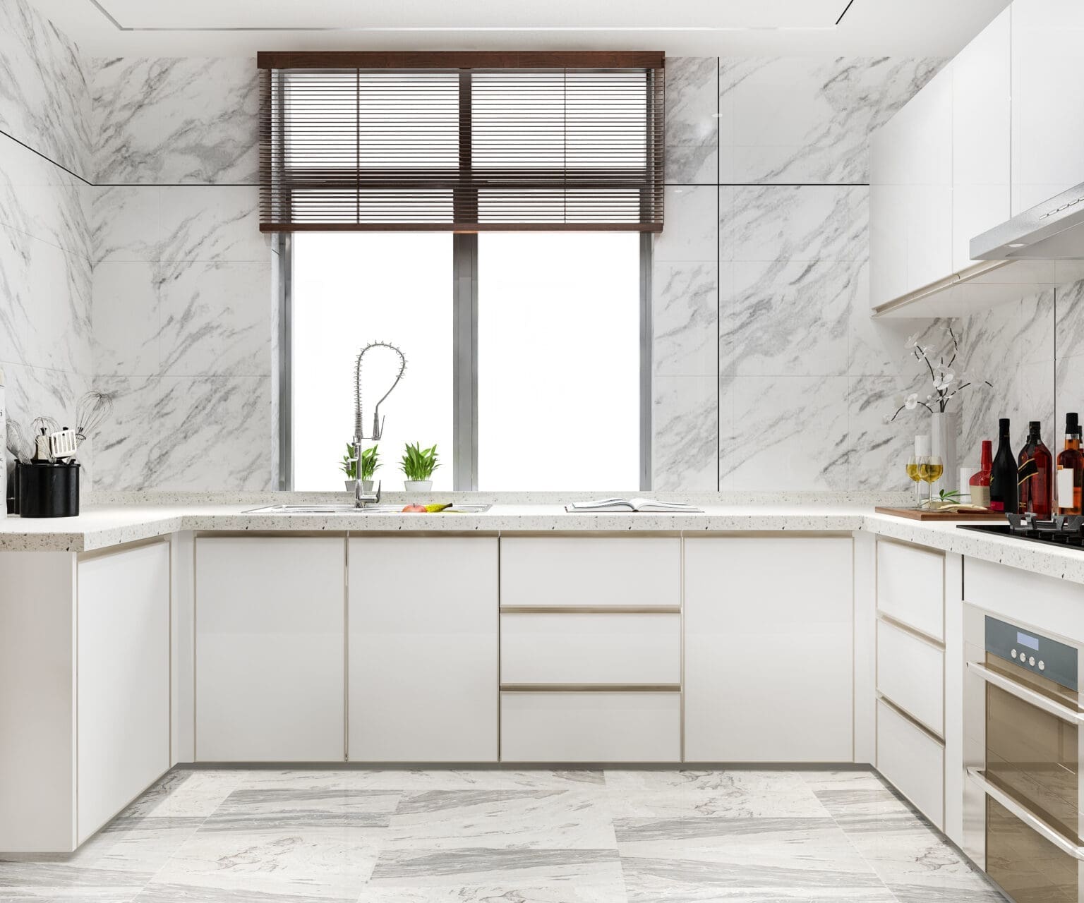3d rendering white
