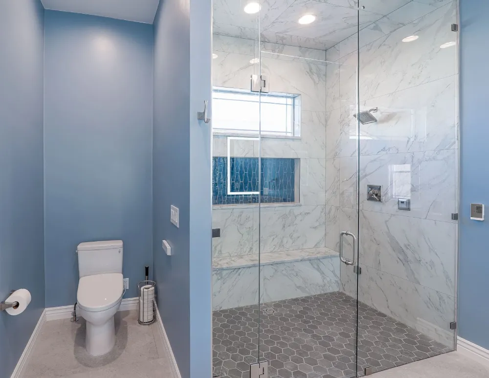 Modern bathroom remodeling by Denver home renovation contractors