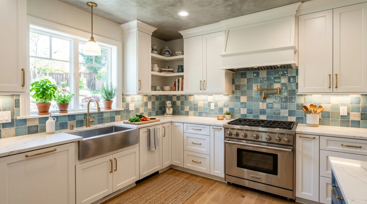 how-to-choose-the-right-kitchen-backsplash-blue-tile-white-cabinets.