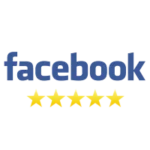 5-star Facebook review rating logo.